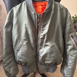 Men's Green Bomber Jacket